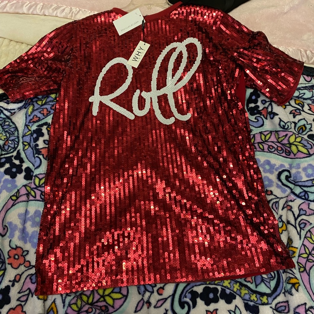 Alabama crimson sequins dress